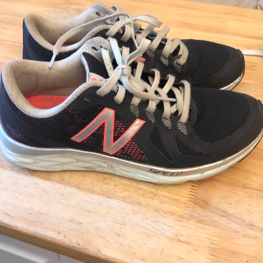 New Balance Navy and Pink Sneaker